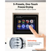 VEVOR Vacuum Freeze Dryer Machine, 4.4-6.6 lbs/Batch, 4 Trays, 5 Presets for Fruit Vegetable Meat Storage, Compact Countertop Freeze Drying Equipment with LCD Touchscreen, Auto Defrost, Carbon Steel
