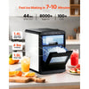 VEVOR Countertop Ice Maker, 44 lbs per Day, Self-Cleaning Portable Machine with Scoop, Drawer-Style Ice Access, Nugget Ice-Making Machine with Chewable Ices for Home, Kitchen, Office, Bar & Party