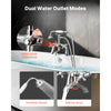 VEVOR Clawfoot Tub Faucet, Deck Mount Bathtub Faucets with Handheld Shower, Vintage Polished Chrome Clawfoot Tub Filler Faucet Shower Kit with 360° Rotation Spout & 59-inch Long Hose for Bathtubs