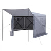 VEVOR Pop up Gazebo Screen Tent, 12 x 12 ft Large 6-Sided Camping Canopy Tent with Removable Top & Carry Bag, Quick-Set & Bite-Proof, Screen House Sun Shelter for 8-10 Persons Backyard Patio, Grey
