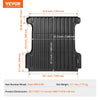 VEVOR Truck Bed Mat, Compatible with 2019-2024 Dodge Ram1500, TPE Truck Bed Liner Mat Fits for 5.6 FT Bed, Thick and Heavy-Duty Bed Mat Car Accessories for All-Weather Protection, Prevent Slipping