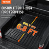 VEVOR Truck Bed Mat, Compatible with 2017-2024 Ford F250/F350, TPE Truck Bed Liner Mat Fits for 6.8 FT Bed, Thick and Heavy-Duty Bed Mat Car Accessories for All-Weather Protection, Prevent Slipping