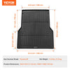 VEVOR Truck Bed Mat, Compatible with 2005-2023 Toyota Tacoma, TPE Truck Bed Liner Mat Fits for 5 FT Bed, Thick and Heavy-Duty Bed Mat Car Accessories for All-Weather Protection, Prevent Slipping