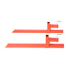 VEVOR Pallet Forks, 2000 lbs Clamp on Pallet Forks, 43-Inch Total Length Heavy-Duty Quick Attach Tractor Fork Compatible with Tractor Attachments, Loader Bucket, and Skid Steer, Orange