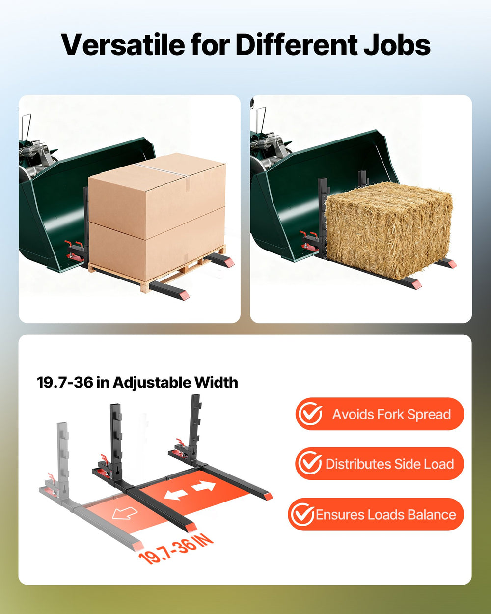 Versatile jobs and adjustable width 19.7–36 in graphic