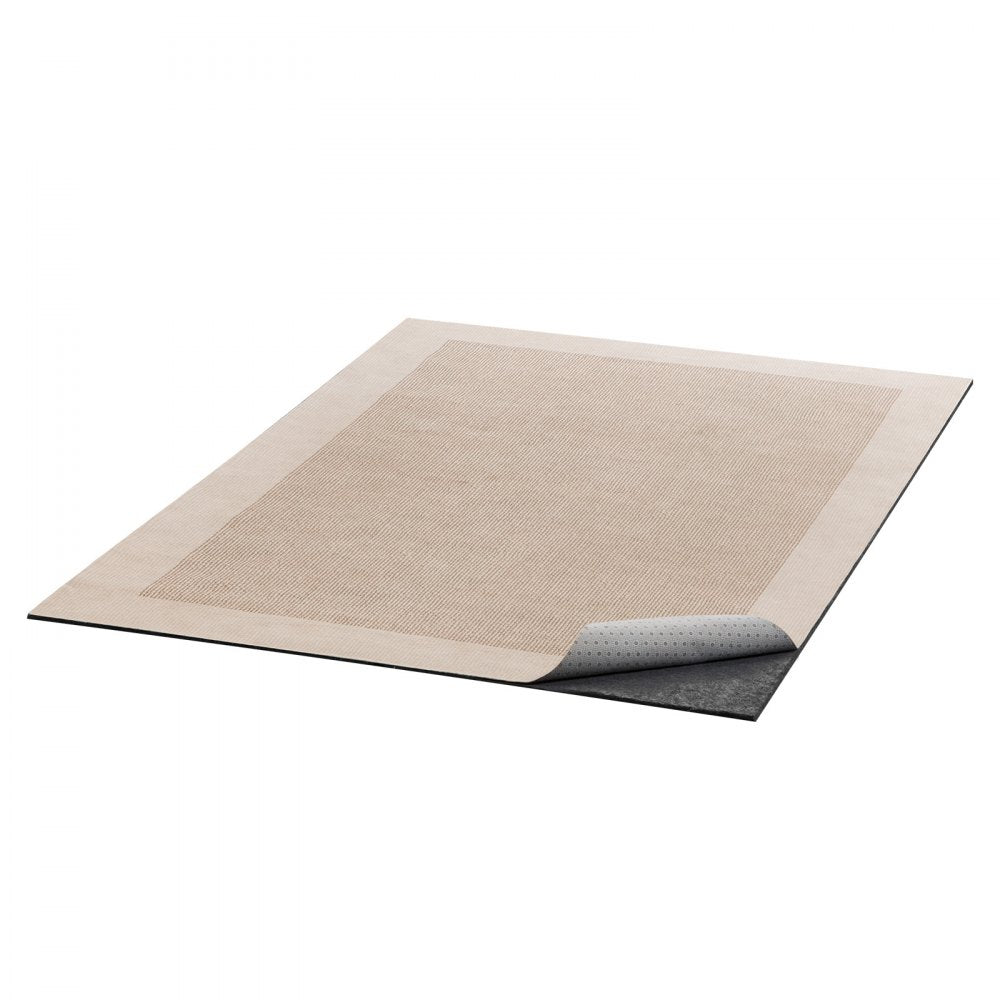 VEVOR Rug Pad 3 x 5 ft, Non-slip Carpet Area Pad, Rug Mat Padding with Dual Surface Felt Cushion & Rubber Gripper, Hardwood Floor Protection for All Floors, Finishes, Keeps Carpets in Place