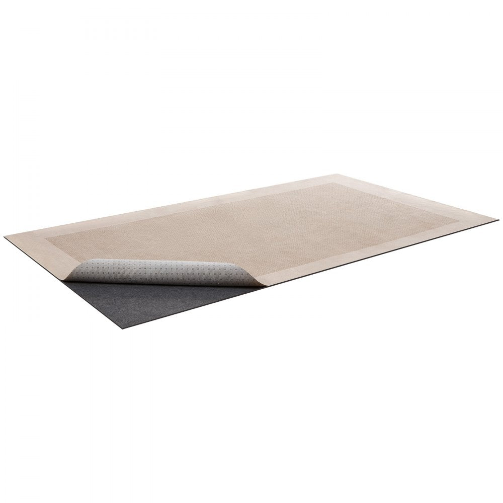 VEVOR Rug Pad 9 x 12 ft, Non-slip Carpet Area Pad, Rug Mat Padding with Dual Surface Felt Cushion & Rubber Gripper, Hardwood Floor Protection for All Floors, Finishes, Keeps Carpets in Place
