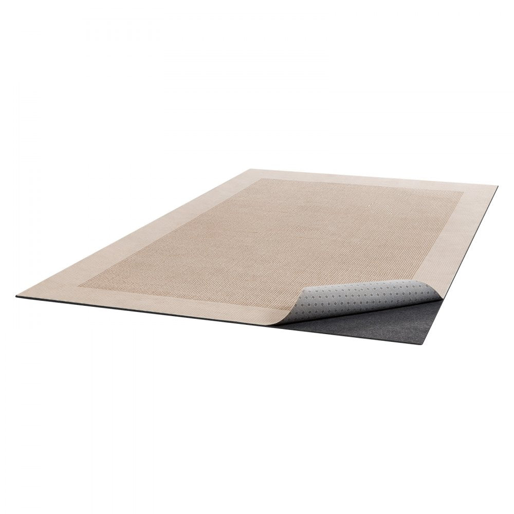 VEVOR Rug Pad 9 x 12 ft, Non-slip Carpet Area Pad, Rug Mat Padding with Dual Surface Felt Cushion & Rubber Gripper, Hardwood Floor Protection for All Floors, Finishes, Keeps Carpets in Place