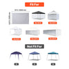 VEVOR Canopy Sidewalls, Fit for 10 x 10 ft Pop Up Canopy Tent, Tent Side Walls with Waterproof and Sunlight Protection Layer for Outdoor Event Tents, Vendor Booths, Camping (3 Sidewalls Only, White)