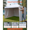 VEVOR Canopy Sidewalls, Fit for 10 x 10 ft Pop Up Canopy Tent, Tent Side Walls with Waterproof and Sunlight Protection Layer for Outdoor Event Tents, Vendor Booths, Camping (3 Sidewalls Only, White)