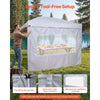 VEVOR Canopy Sidewalls, Fit for 10 x 10 ft Pop Up Canopy Tent, Tent Side Walls with Waterproof and Sunlight Protection Layer for Outdoor Event Tents, Vendor Booths, Camping (4 Sidewalls Only, White)