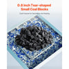 VEVOR Lava Rocks, 0.8-1.2 inch Fire Stones Lava Rocks For Fire Pit, Reusable Fire Pit Stones Indoor and Outdoor Use, Decorative Firepit Stone for Propane/Gas Fireplace,Stove,Courtyard,Camping
