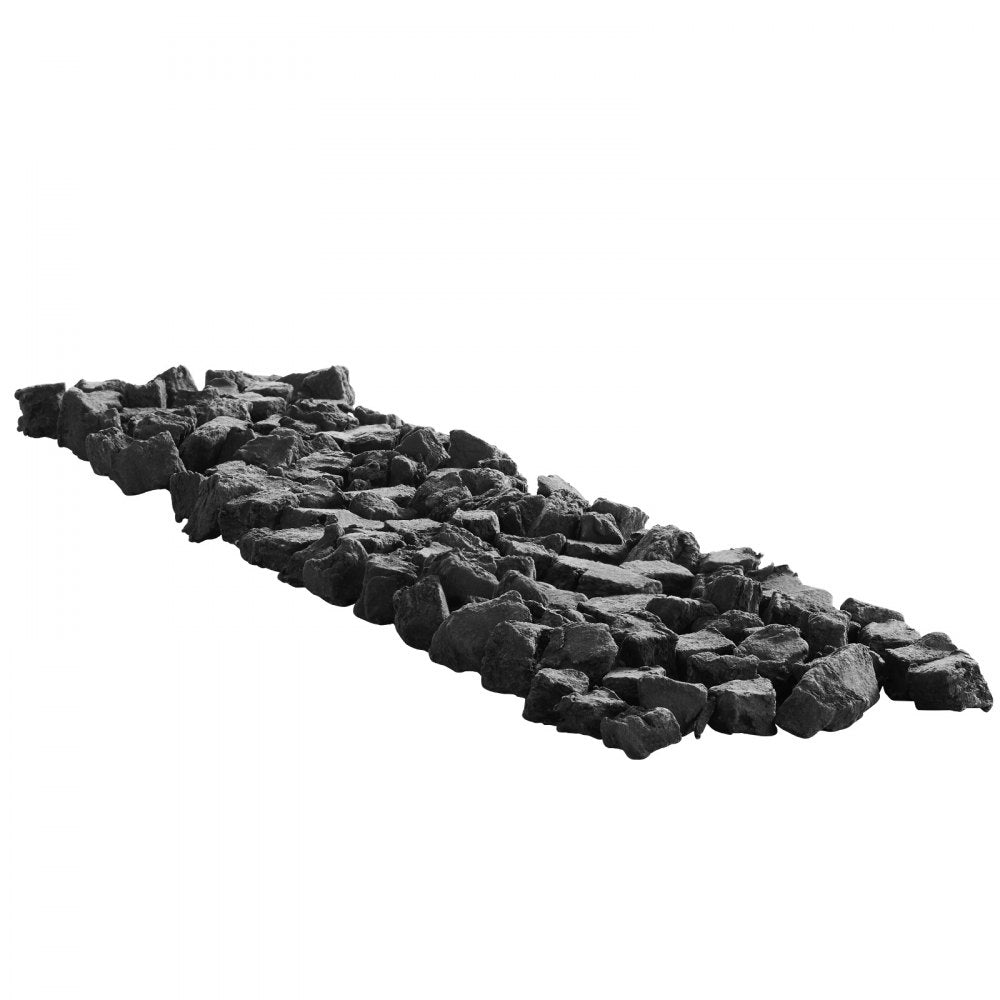 VEVOR Lava Rocks, 0.8-1.2 inch Fire Stones Lava Rocks For Fire Pit, Reusable Fire Pit Stones Indoor and Outdoor Use, Decorative Firepit Stone for Propane/Gas Fireplace,Stove,Courtyard,Camping