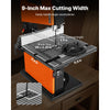 VEVOR Band Saw, 9-Inch, Woodworking Benchtop Bandsaw with 1/2 HP Motor, 3.5-Inch Max Cutting Height, 11.8 x 11.8 in Cast Aluminum Table, 0-45° Tilting Range, with Miter Gauge, Fence, for Woodworking