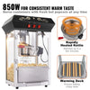 VEVOR Popcorn Maker, 850W Popcorn Popper Machine, 8 Oz Kettle Makes 48 Cups per Batch, Countertop Popcorn Maker with Tempered Glass, Includes 4 Scoops, Movie Theater Style, Black