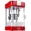 VEVOR Popcorn Maker, 300W Popcorn Popper Machine, 2.5 Oz Kettle Makes 4 QT per Batch, Tabletop Popcorn Maker with PP Door, Includes 2 Scoops and Tray, Movie Theater Style, Red