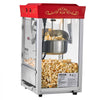 VEVOR Popcorn Machine, 8oz Stainless Steel Kettle, 800W Commercial Countertop Popcorn Maker, 48 Cups per Batch Theater Style Popper, with 2-Button Control Glass Wall PC Door 1 Scoop 3 Spoons, Red