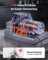 1HP powerful motor lawn mower blade sharpener - 1725 RPM steady speed