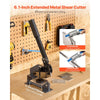 VEVOR Sheet Metal Shear, 6 in Manual Hand Plate Shear, Heavy Duty Mounting Type Sheet Cutter with Solid Steel Frame, High Precision, Extended Handle for Cutting Steel, Copper, Rebar, and Aluminum