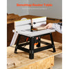 VEVOR Benchtop Router Table, 24 in x 15.7 in, Bench Top Routing Table with Adjustable Fence, MDF Top, Sturdy Metal Base, 2-1/2 in Dust Collection Port, Compatible with Routes & Various Drill Bits