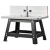 VEVOR Benchtop Router Table, 24 in x 15.7 in, Bench Top Routing Table with Adjustable Fence, MDF Top, Sturdy Metal Base, 2-1/2 in Dust Collection Port, Compatible with Routes & Various Drill Bits