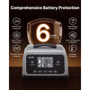VEVOR Smart Battery Charger, 12A, 6V 12V 24V 36V 48V Lithium LiFePO4 Lead-Acid (Gel / AGM) Car Battery Charger, with LCD Display, Trickle Charging Maintainer Desulfator, for Car, Boat, Motorcycle