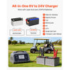 VEVOR Smart Battery Charger, 25A, 6V 12V 24V Lithium LiFePO4 Lead-Acid (Gel/AGM) Car Battery Charger, with LCD Display, Trickle Charging Maintainer Desulfator, for Car, Boat, Motorcycle, Lawn Mowers
