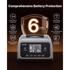 VEVOR Smart Battery Charger, 25A, 6V 12V 24V Lithium LiFePO4 Lead-Acid (Gel/AGM) Car Battery Charger, with LCD Display, Trickle Charging Maintainer Desulfator, for Car, Boat, Motorcycle, Lawn Mowers