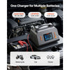 VEVOR Smart Battery Charger 25A 6V 12V 24V for Lithium LiFePO4 Lead-Acid, Compatible with Cars Motorcycles Mid-Size RVs, Trickle Charging Maintainer Desulfator, Charger with 3.8 Inch LCD Display