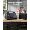 VEVOR Smart Battery Charger 25A 6V 12V 24V for Lithium LiFePO4 Lead-Acid, Compatible with Cars Motorcycles Mid-Size RVs, Trickle Charging Maintainer Desulfator, Charger with 3.8 Inch LCD Display