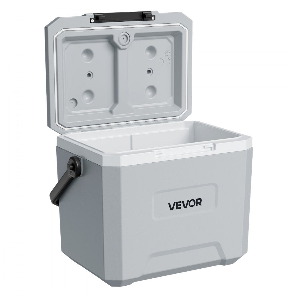 VEVOR Hard Cooler, 17QT Portable Cooler, Leak-Resistant Coolbox Keeps Contents Cool for 48 Hours, Insulated Chests with Ice Retention and Heavy-Duty Handle, Ultra-Light for Camping, Concerts, Sports