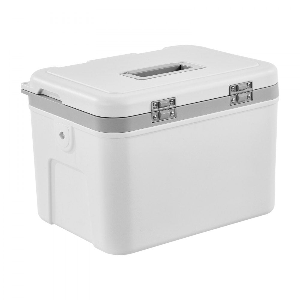 VEVOR Portable Cooler, 21 QT Hard Cooler with Ice Retention, Heavy-Duty Handles and Strap, Lightweight Rigid Material Insulated Portable Cooler, Suitable for Family Picnics and Short Trips