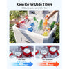 VEVOR Hard Cooler, 24QT Portable Cooler, Leak-Resistant Coolbox Keeps Contents Cool for 48 Hours, Insulated Chests with Ice Retention and Heavy-Duty Handle, Ultra-Light for Camping, Concerts, Sports