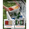VEVOR Hard Cooler, 24QT Portable Cooler, Leak-Resistant Coolbox Keeps Contents Cool for 48 Hours, Insulated Chests with Ice Retention and Heavy-Duty Handle, Ultra-Light for Camping, Concerts, Sports