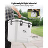 VEVOR Portable Cooler, 38 QT Hard Cooler with Ice Retention, Heavy-Duty Handles and Cup Holder, Lightweight Rigid Material Insulated Portable Cooler, Suitable for Family Picnics and Long Trips