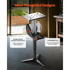 VEVOR Bench Grinder Stand, Bench Grinder Vise Floor Pedestal with 12" x 10" Mounting Plate, 5-Level Height Adjustable Pedestal Stand with Grinding Wheel Storage Compartment & Heavy-Duty Cast Iron Base