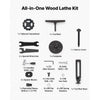 VEVOR Wood Lathe 1/2 HP 14" x 40" Benchtop Wood Lathe Machine 4 Speeds, 930/1500/2050/2500 RPM, with Tool Rest, Wrenches, Faceplate, Heavy Duty, for Beginner Professional Woodworking, Woodturning