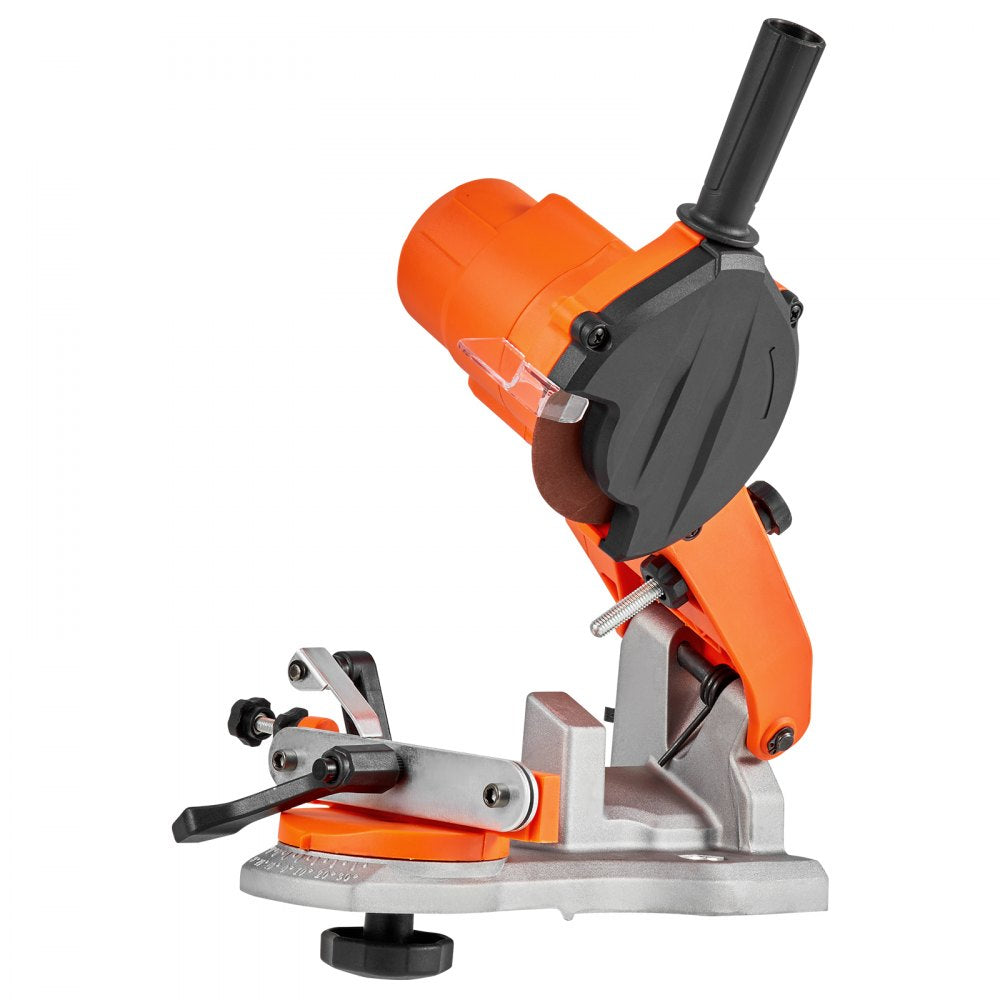 VEVOR Electric Chainsaw Sharpener, 85W Bench Saw Chain Sharpener 5000RPM, Professional Chainsaw Sharpening Tool with 2 Grinding Wheels & LED Light for Woodworking, Logging, Gardening