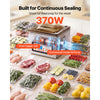 VEVOR Chamber Vacuum Sealer 3.1 Gal Chamber 12" Seal Bar Packing Machine, for Home Kitchen Use, 370W Commercial-Grade Oil Pump, Food Packaging Machine for Meats, Marinades, Mason Jar Kit & Sous Vide