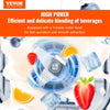 VEVOR Professional Blender with Shield, Commercial Countertop Blenders, 68 oz Plastic Jar Blender Combo, Stainless Steel 9 Speed & 5 Functions Blender, for Shakes, Smoothies, Peree, and Crush Ice