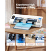 VEVOR Cutting Machine, Automatic Edge Detection Vinyl Cutter Machine with Design Software and Materials, Compatible with Multiple File Formats, for Creating Customized DIY Crafts, Cards, Stickers