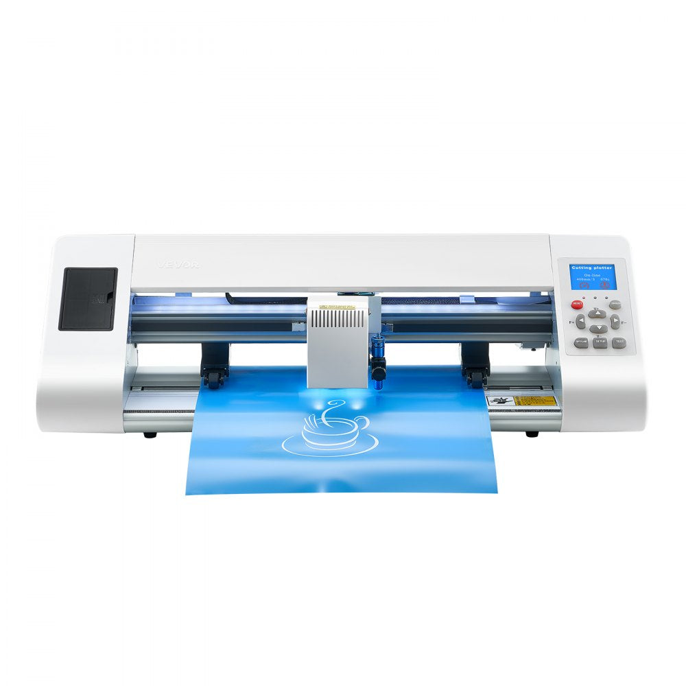 VEVOR Cutting Machine, Automatic Edge Detection Vinyl Cutter Machine with Design Software and Materials, Compatible with Multiple File Formats, for Creating Customized DIY Crafts, Cards, Stickers