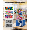 VEVOR Gumball Machine for Kids, 25" Height Home Vending Machine, PS Bouncy Balls Dispenser, Hold 230 Capsule Toys, Rectangle Bubble Gum Machine for Game Stores, Coin Operated Gumball Bank, Blue