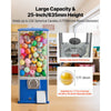 VEVOR Gumball Machine for Kids, 25" Height Home Vending Machine, PS Bouncy Balls Dispenser, Hold 230 Capsule Toys, Rectangle Bubble Gum Machine for Game Stores, Coin Operated Gumball Bank, Blue