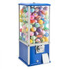 VEVOR Gumball Machine for Kids, 25" Height Home Vending Machine, PS Bouncy Balls Dispenser, Hold 230 Capsule Toys, Rectangle Bubble Gum Machine for Game Stores, Coin Operated Gumball Bank, Blue