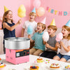 VEVOR Cotton Candy Machine Commercial, 1000W Electric Candy Floss Maker, Easy Use with 15 inch Stainless Steel Bowl and Sugar Scoop, Makes Hard Candy for Home Kids Birthday, Family Party, Pink