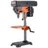 VEVOR Benchtop Drill Press, 3.2 Amp, 5-Speed Adjustable Drill Press with 650/1050/1800/2350/3100 RPM, 10-inch Swing, Cast Iron Frame, 0-45° Tiltling Worktable, Work Light, for Drilling Wood & Metal