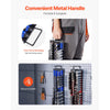 VEVOR Portable Socket Organizer Tray, 2PCS Metric & SAE Socket Organizer Set Hold up to 160 Sockets, 1/4", 3/8" and 1/2" Heavy-Duty Socket Rail with Handle & Steel Base for Tool Box Drawer