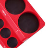 VEVOR Magnetic Socket Organizer Set, 4PCS Magnetic Socket Holder, 1/4'' & 3/8'' Metric SAE Socket Trays with Clear Labels, Hold up to 108PCS Standard & Deep Sockets, Blue & Red (Sockets Not Included)