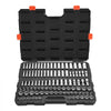 VEVOR Socket Set, 104 Pieces, 3/8 inch Drive Socket Tool Set, Metric Size from 6 to 24 mm, Deep and Standard, Mechanic Tool Kit with Storage Case, Chrome Plated CR-V Alloy Steel, for Automotive Repair